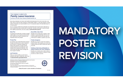 New Jersey family leave insurance poster update 2026