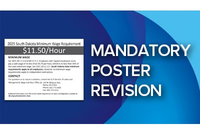 South Dakota 2026 minimum wage labor law poster update