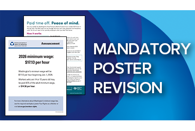 Washington 2026 minimum wage and paid leave posters