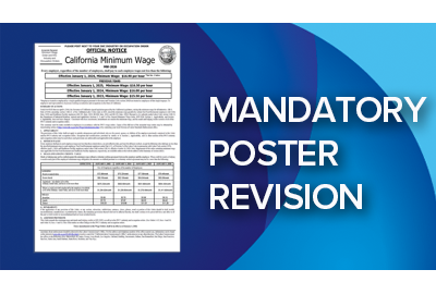 2026 California minimum wage poster update for employers
