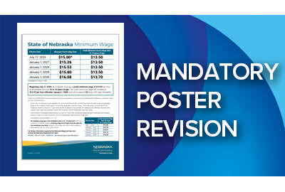 Nebraska Updates Minimum Wage Poster with Future Wage Rates and  Youth Wage Provisions