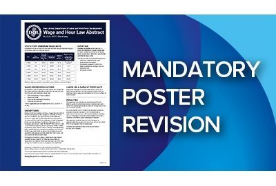 New Jersey mandatory workplace labor law poster revisions