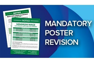 Vermont mandatory workplace labor law poster revision