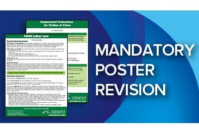 Vermont mandatory workplace labor law poster changes