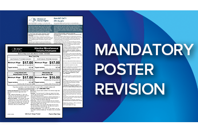New York 2026 minimum wage and anti-discrimination labor law posters employers must display