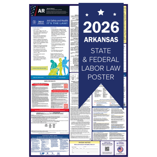 Arkansas 2026 all in one state and federal labor law poster