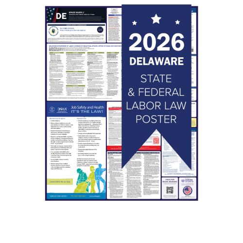 Delaware 2026 all in one state and federal labor law poster