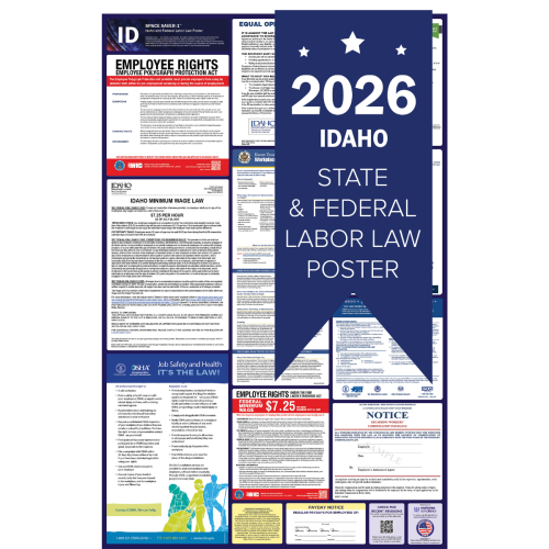Idaho 2026 all in one state and federal labor law poster