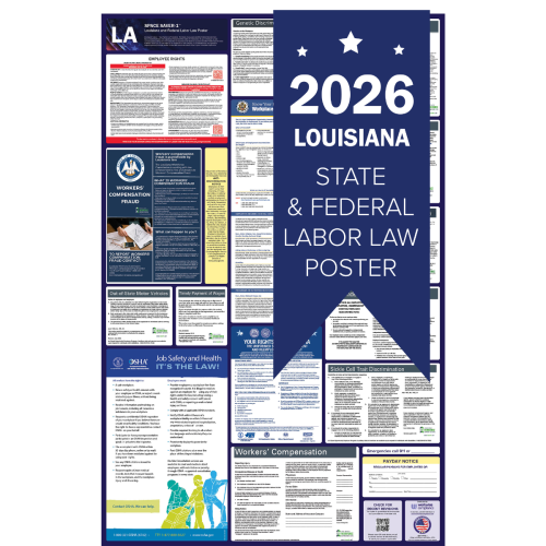 Louisiana 2026 all in one state and federal labor law poster