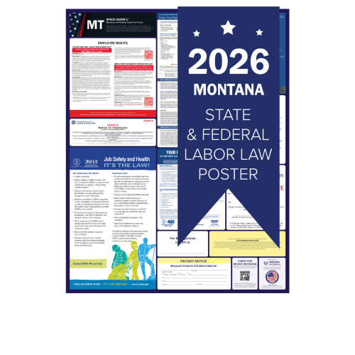 Montana 2026 all in one state and federal labor law poster