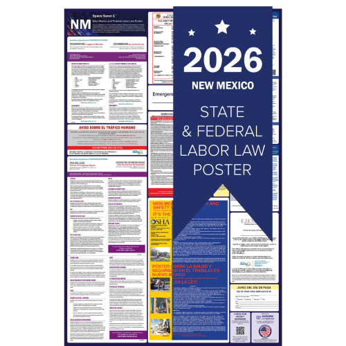 New Mexico Spanish 2026 all in one state and federal labor law poster