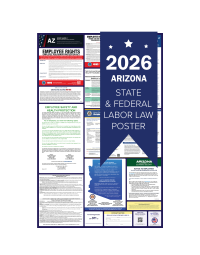 Arizona 2026 all in one state and federal labor law poster