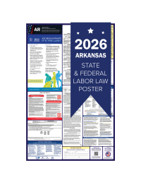Arkansas 2026 all in one state and federal labor law poster