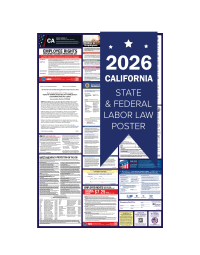 California 2026 all in one state and federal labor law poster