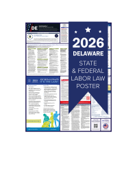 Delaware 2026 all in one state and federal labor law poster
