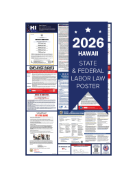 Hawaii 2026 all in one state and federal labor law poster
