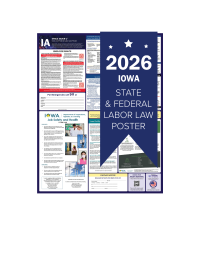 Iowa 2026 all in one state and federal labor law poster