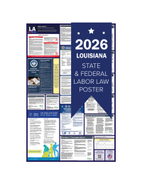 Louisiana 2026 all in one state and federal labor law poster