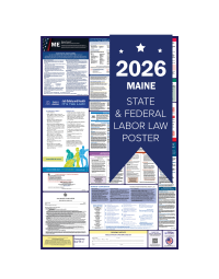 Maine 2026 all in one state and federal labor law poster