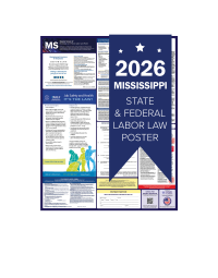 Mississippi 2026 all in one state and federal labor law poster