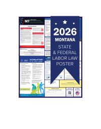 Montana 2026 all in one state and federal labor law poster