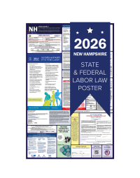 New Hampshire 2026 all in one state and federal labor law poster