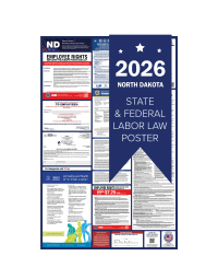 North Dakota 2026 all in one state and federal labor law poster