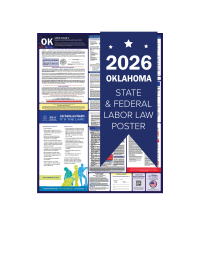 Oklahoma 2026 all in one state and federal labor law poster
