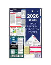 Oregon 2026 all in one state and federal labor law poster