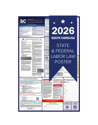 South Carolina 2026 all in one state and federal labor law poster