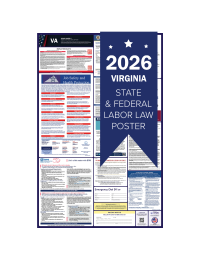 Virginia 2026 all in one state and federal labor law poster