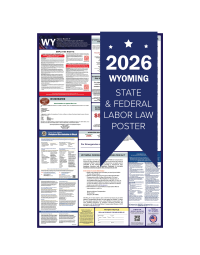 Wyoming 2026 all in one state and federal labor law poster